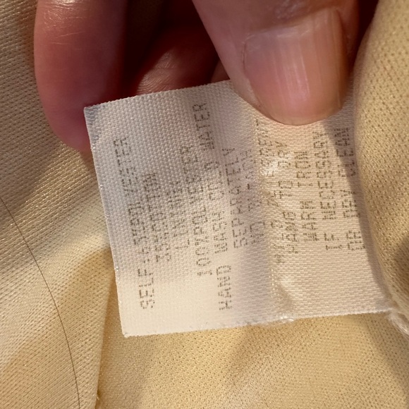 VTG Rabbit Rabbit yellow floral lined pleat front Sz 10 fairy cottage core - Picture 12 of 15